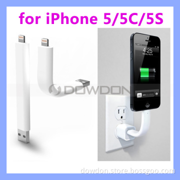 Flexible Posable Bend USB Lightning Cable for Apple iPhone 5 5s 5c Ios7 Stand Cable